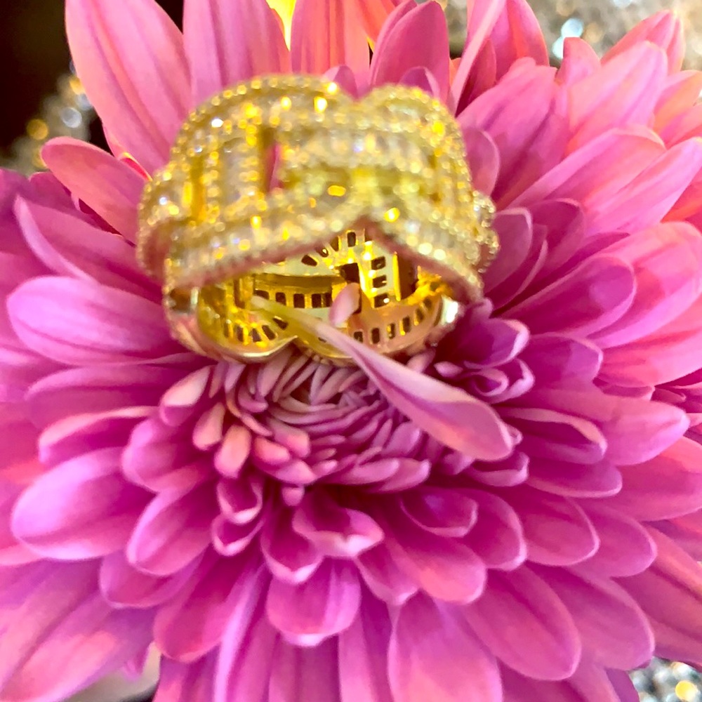 💍💍🦋14K Gold-Plated Ring with Swarovski 💍💍